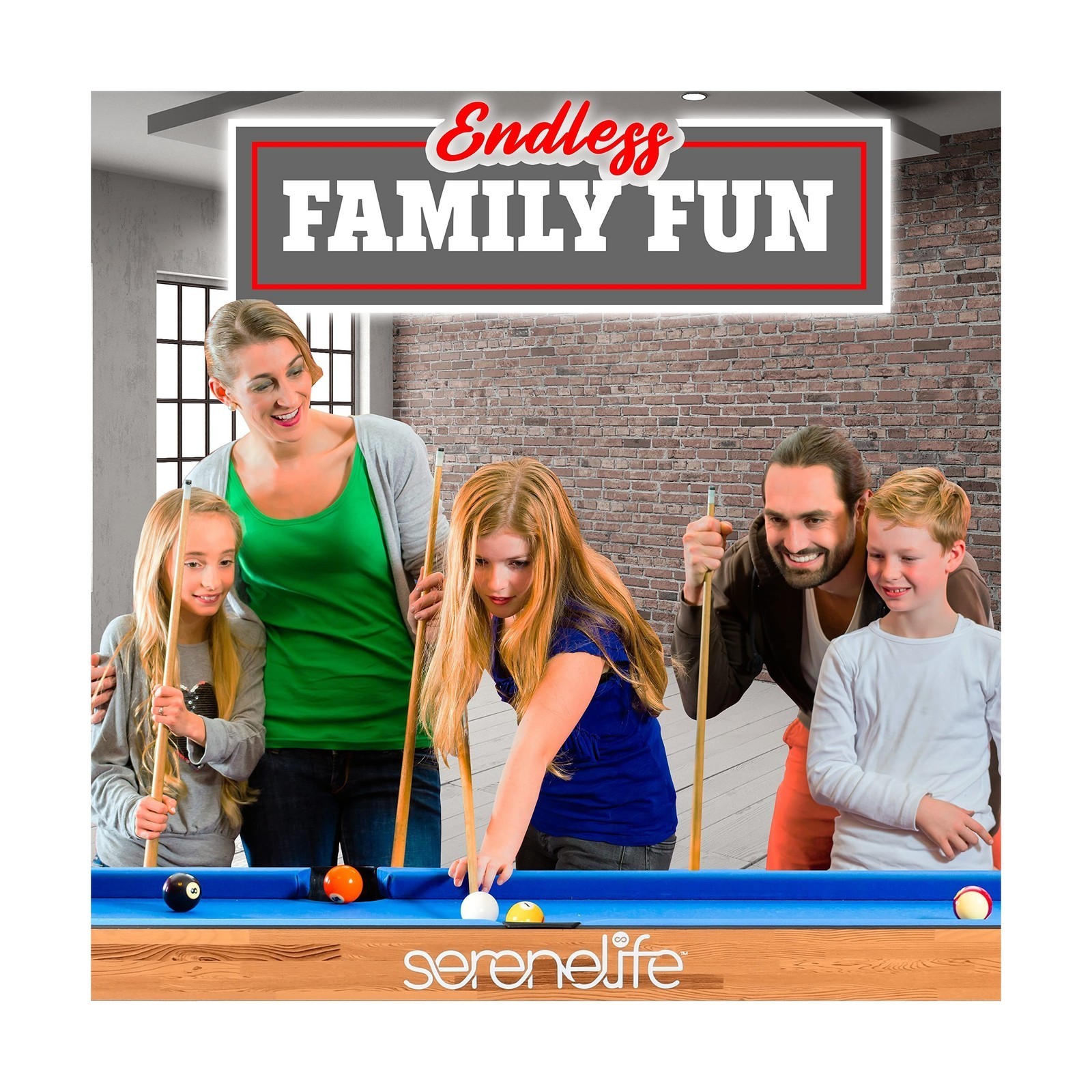 4 in 1 Multi Game Table – Folding, Ping Pong/Air Hockey/Pool/Shuffleboard