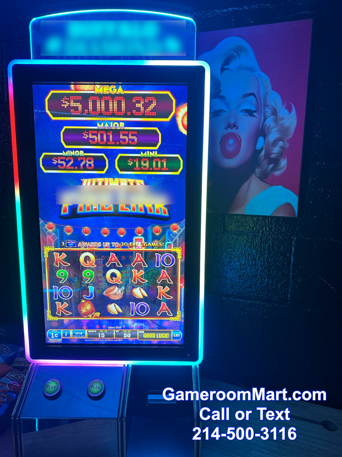 **BRAND NEW** ULTIMATE FIRE LINK – 8 in 1- TABLE TOP GAME MACHINE 27-INCH**