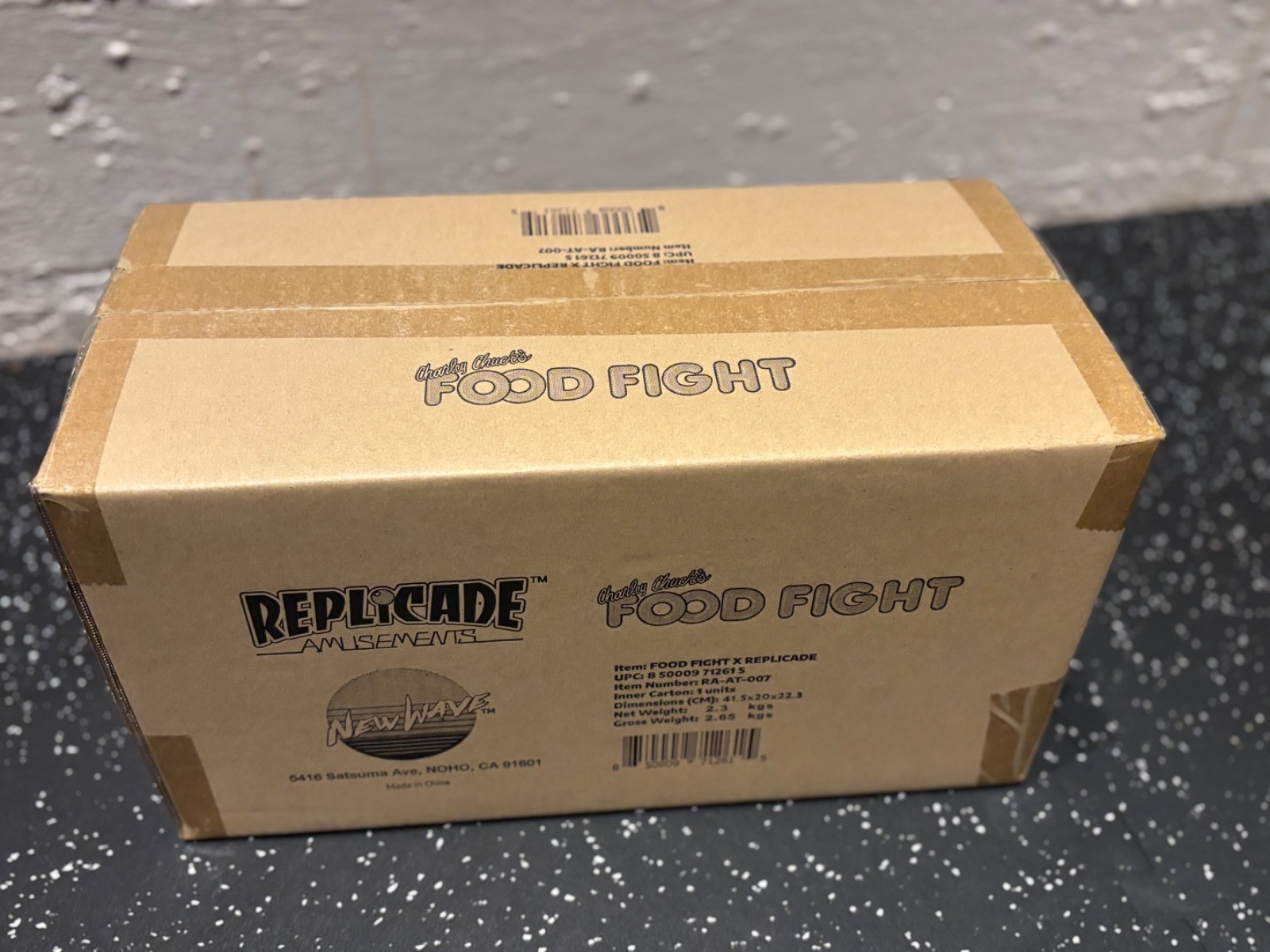 Replicade FOOD FIGHT Original Ltd 1st Edition 1/6 Scale 12″ Mini Arcade – NEW