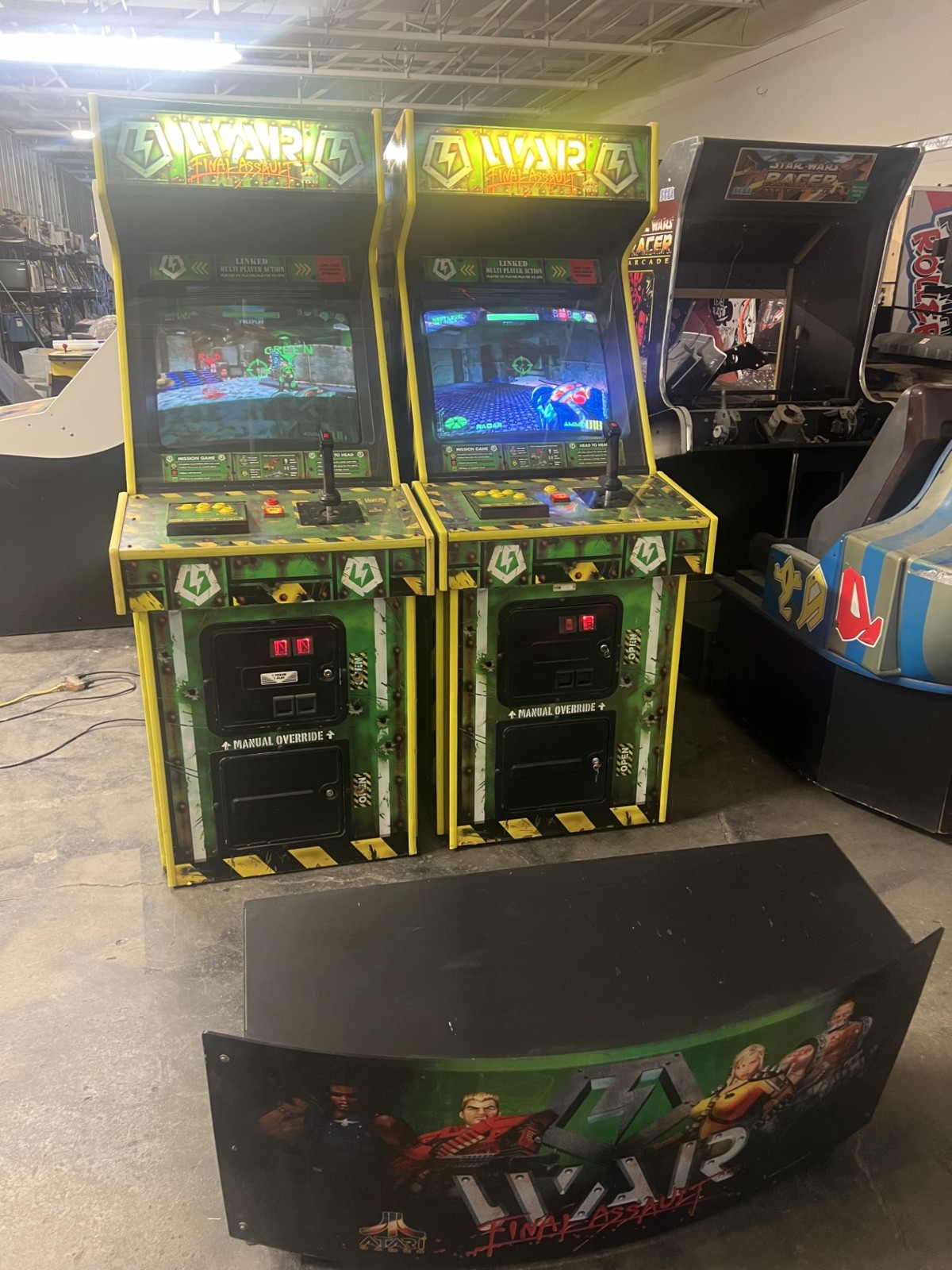WAR FINAL ASSAULT ARCADE MACHINES by ATARI 1999 -2 ARCADES (LINK for MULTIPLAY )