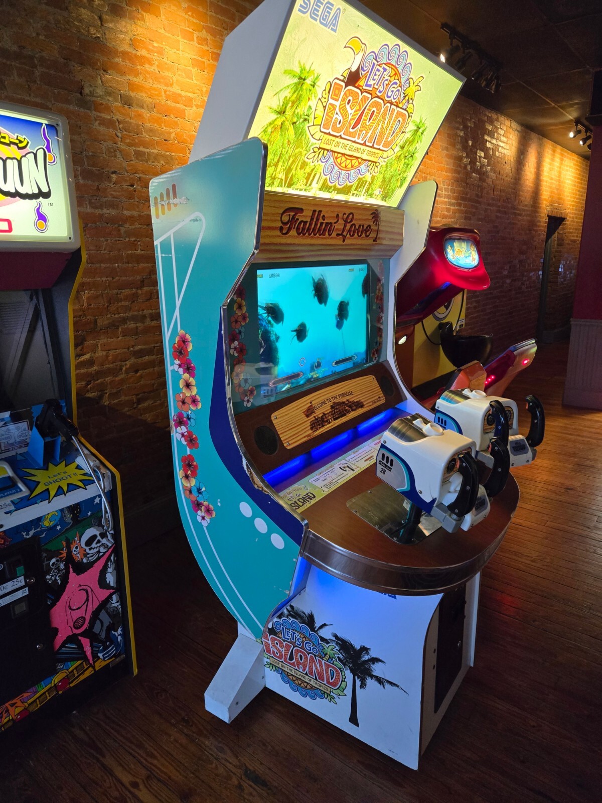 Rare smaller 2010 Sega LET’S GO ISLAND video arcade gun game – FREE SHIPPING