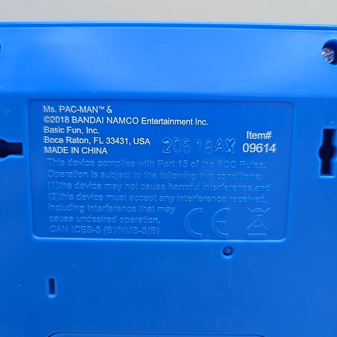 2018 Basic Fun Ms. Pac-Man Miniature Arcade Game Machine #09614 Bandai Namco