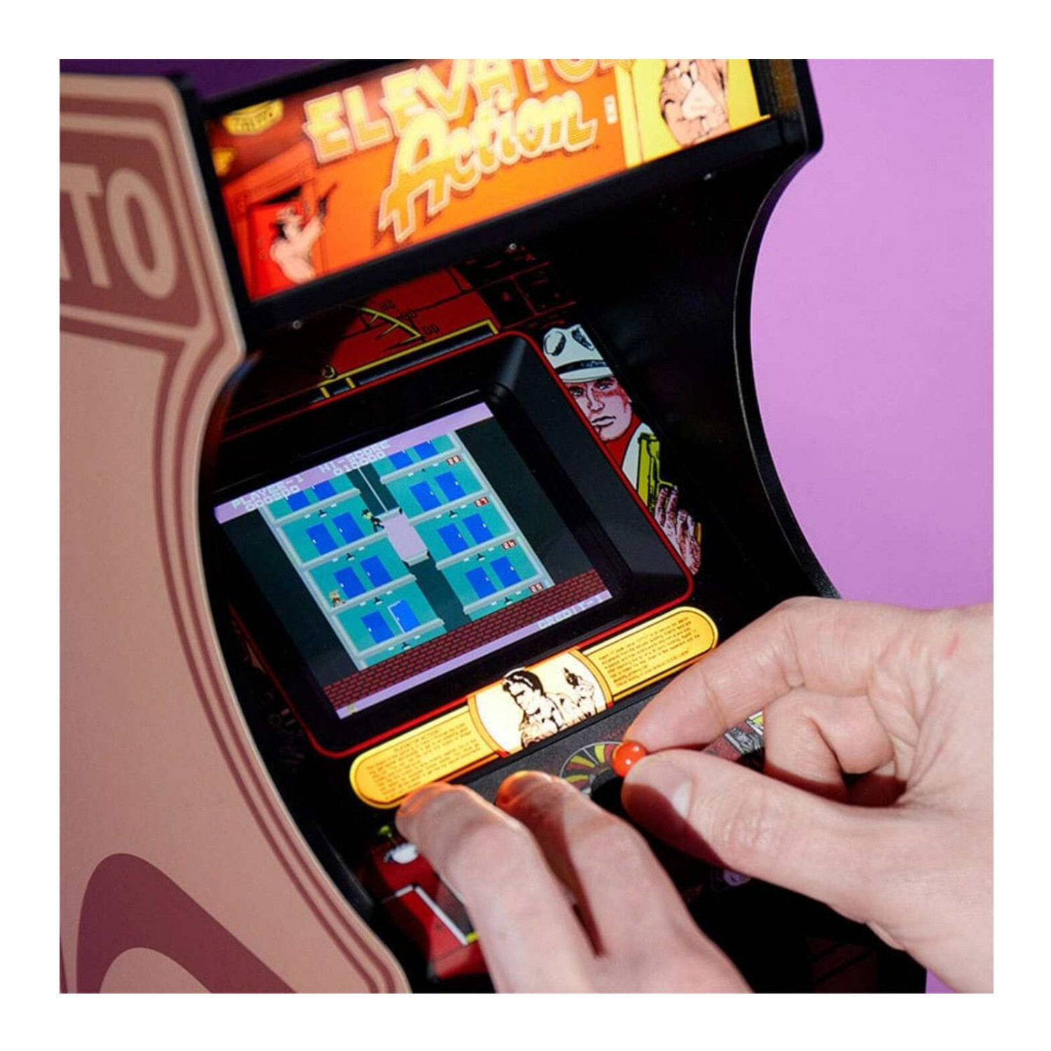 Numskull Quarter Arcades – Elevator Action Mini Arcade – 1/4 Scale Original ROM
