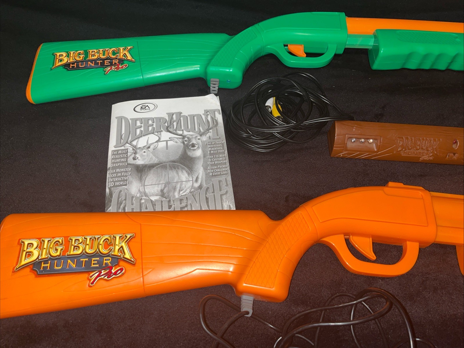 Tested Big Buck Hunter Pro Plug&Play TV Arcade Game 2 Guns WITH SENSOR INCLUDED