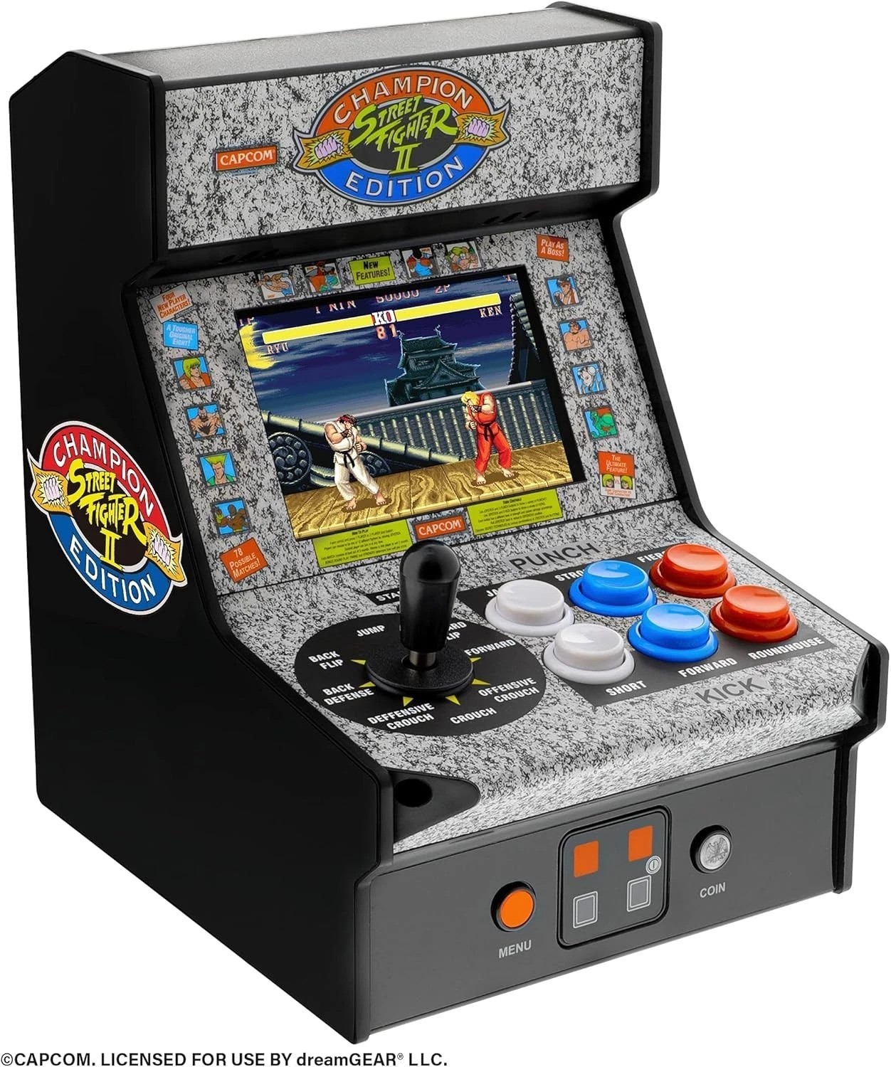 Street Fighter II Champion Edition Mini Arcade Machine – Retro Collector’s Item