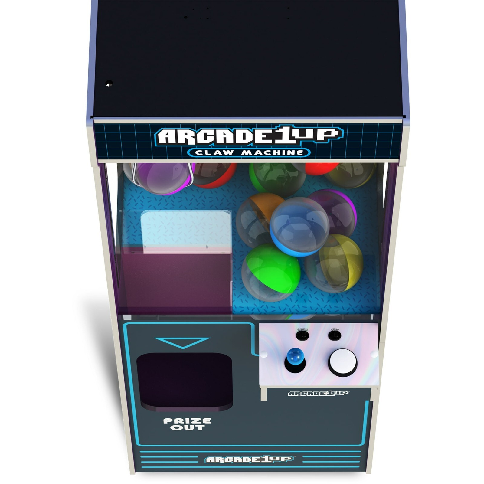 Arcade1Up Full-Size Claw Machine Light-Up Marquee Arcade Prizes
