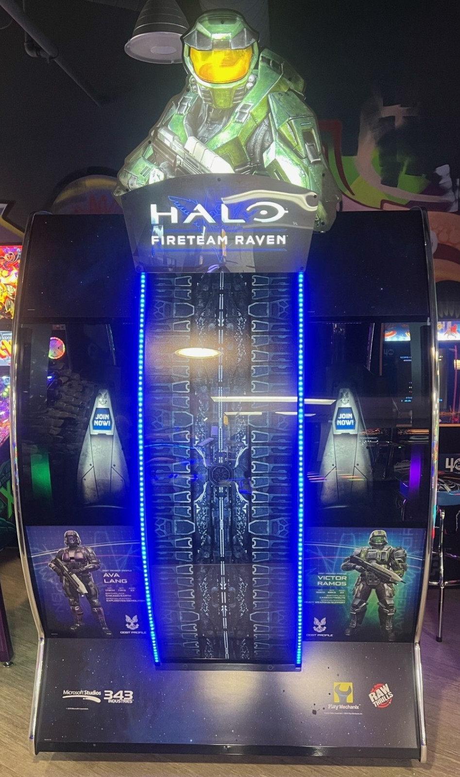 HALO FIRETEAM RAVEN ARCADE MACHINE by RAW THRILLS (Excellent) *RARE*