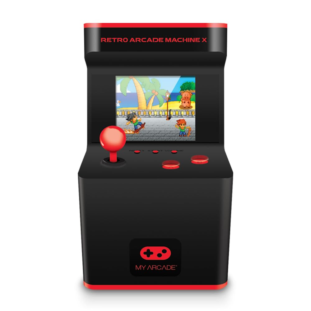 Mini Retro Arcade Machine: 300 Games, 5.75″ Tall, Battery Powered, Color Display