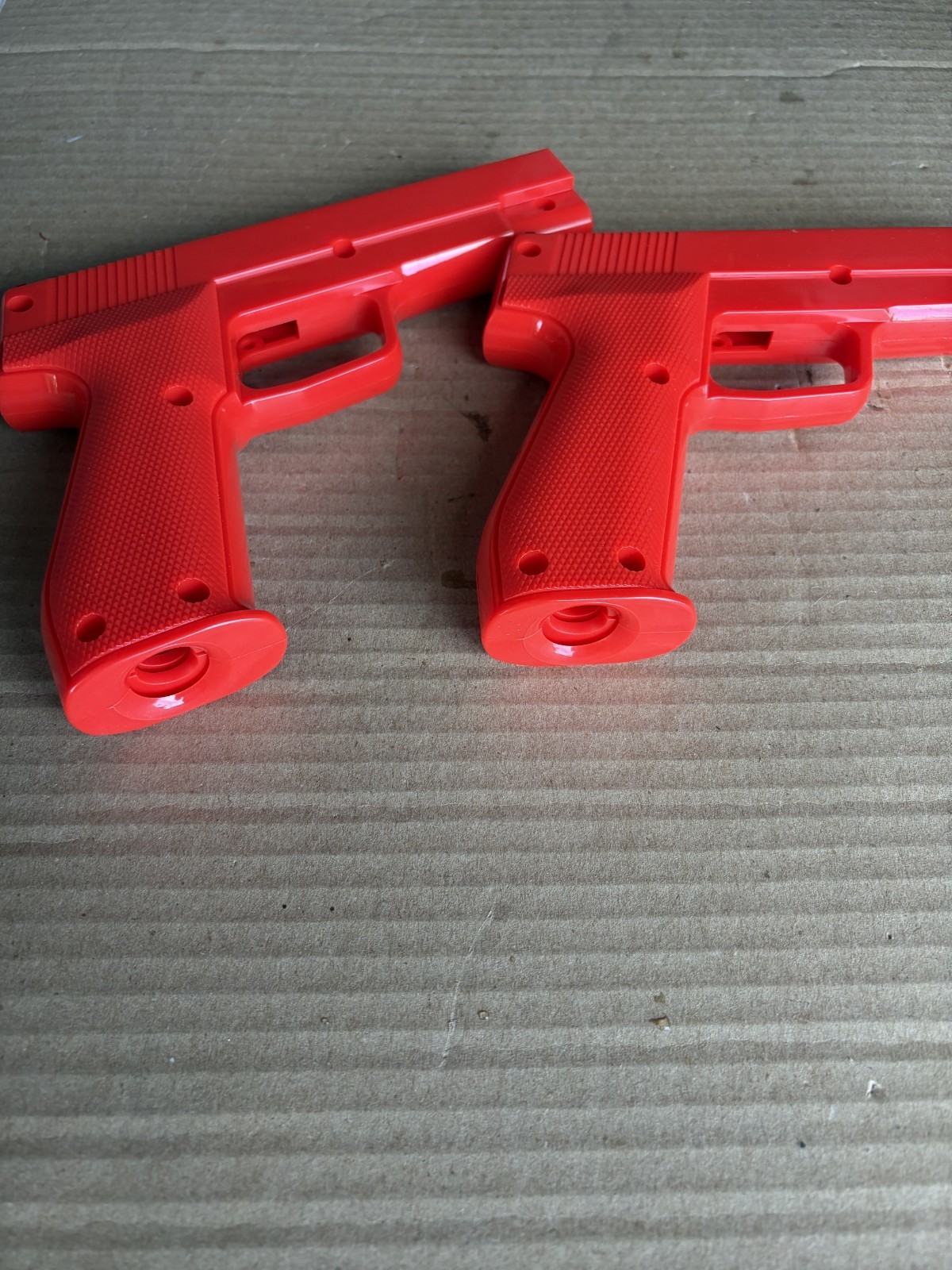 ARCADE NEW .45 CALIBER GUN HALVES RED ARCADE