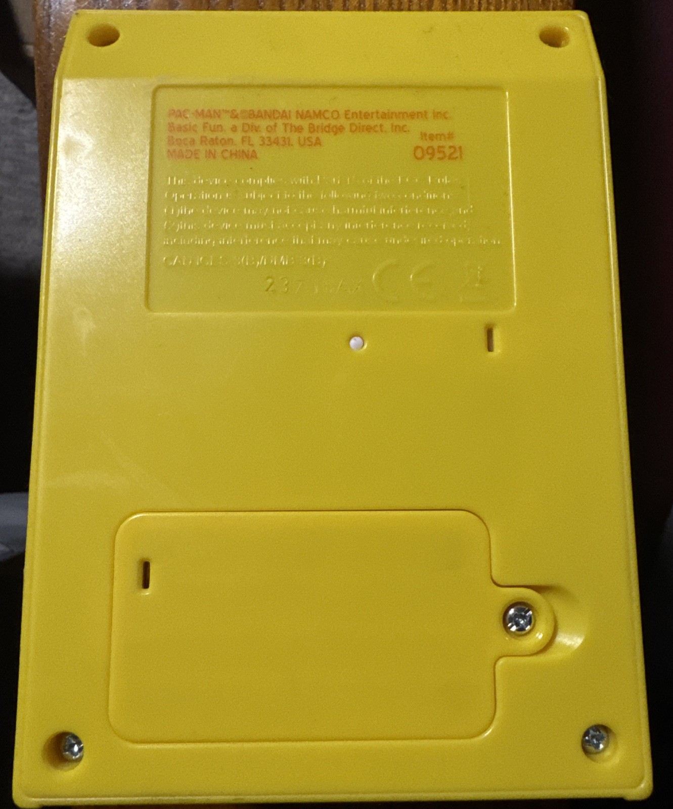 Pac-Man Mini Arcade Game Handheld Machine Basic Fun Portable Battery Operated