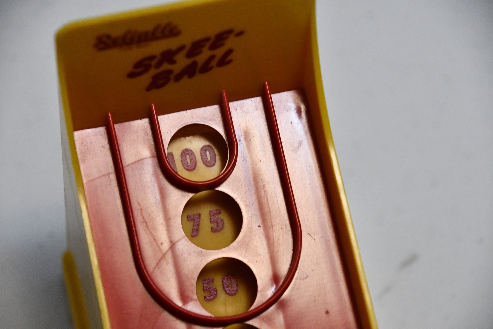 skee ball arcade game vintage plastic