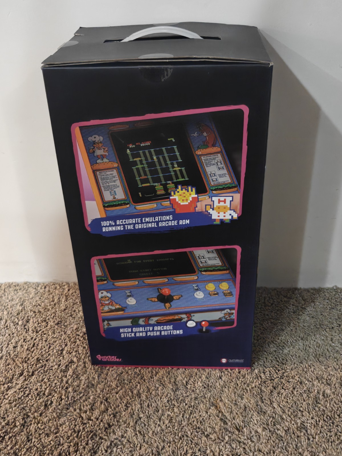 BurgerTime Quarter Arcades 🍔 Numskull 1/4 Scale Mini Replica Arcade Game 🕹 NIB