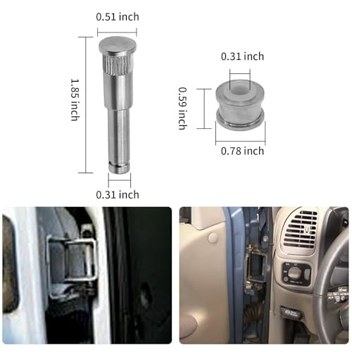 Door Hinge Roller Pin and Bushing Repair Kit Replacement for GMC/GMK Series