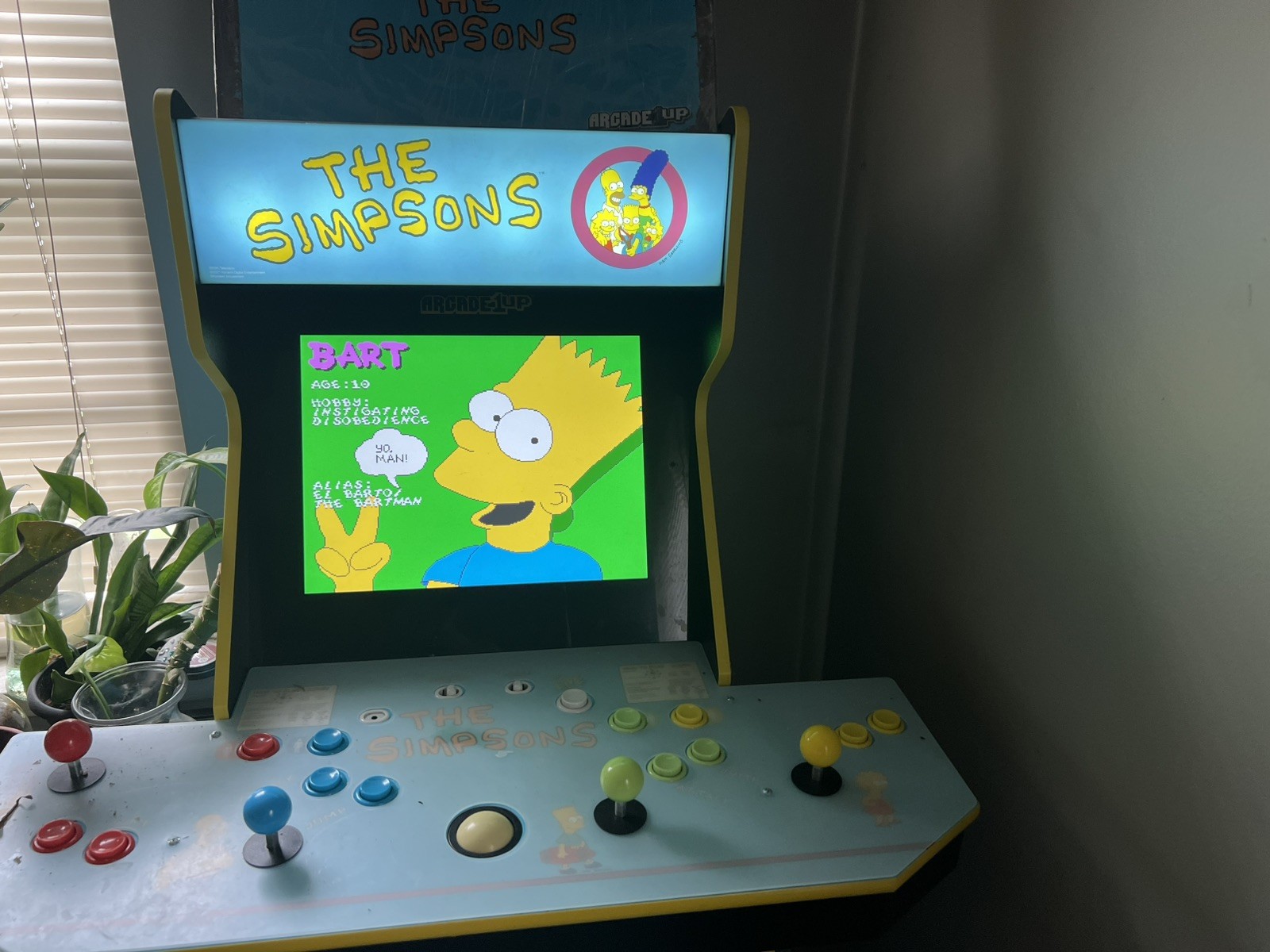 Arcade1up The Simpsons 4-Player Video Arcade Mach. New, Assembled W/ Riser,