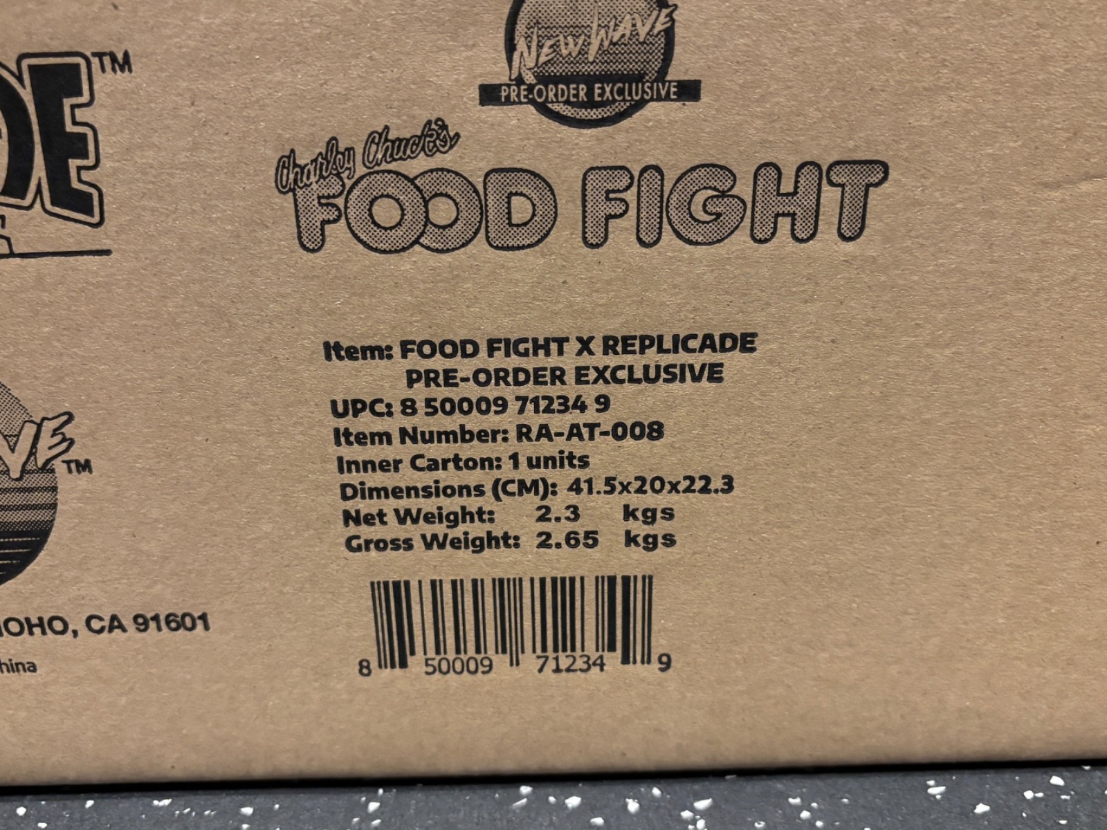 Replicade FOOD FIGHT Ltd PRE-ORDER EXCLUSIVE 1/6 Scale 12″ Mini Arcade – NEW
