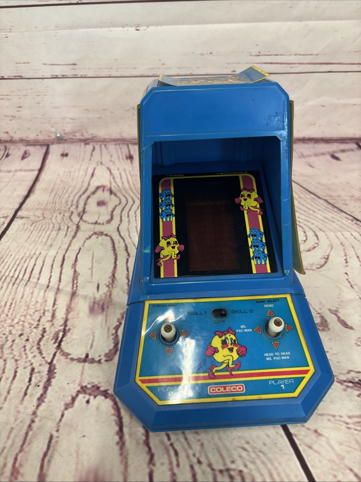 Coleco Ms. Pacman Handheld Electronic Game Free Shipping