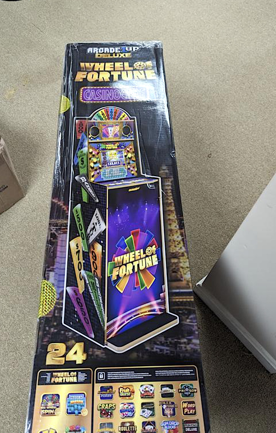 Video Slot Machine – Casino Arcade – 5 Ft Tall Cabinet up tp 24 Games Available
