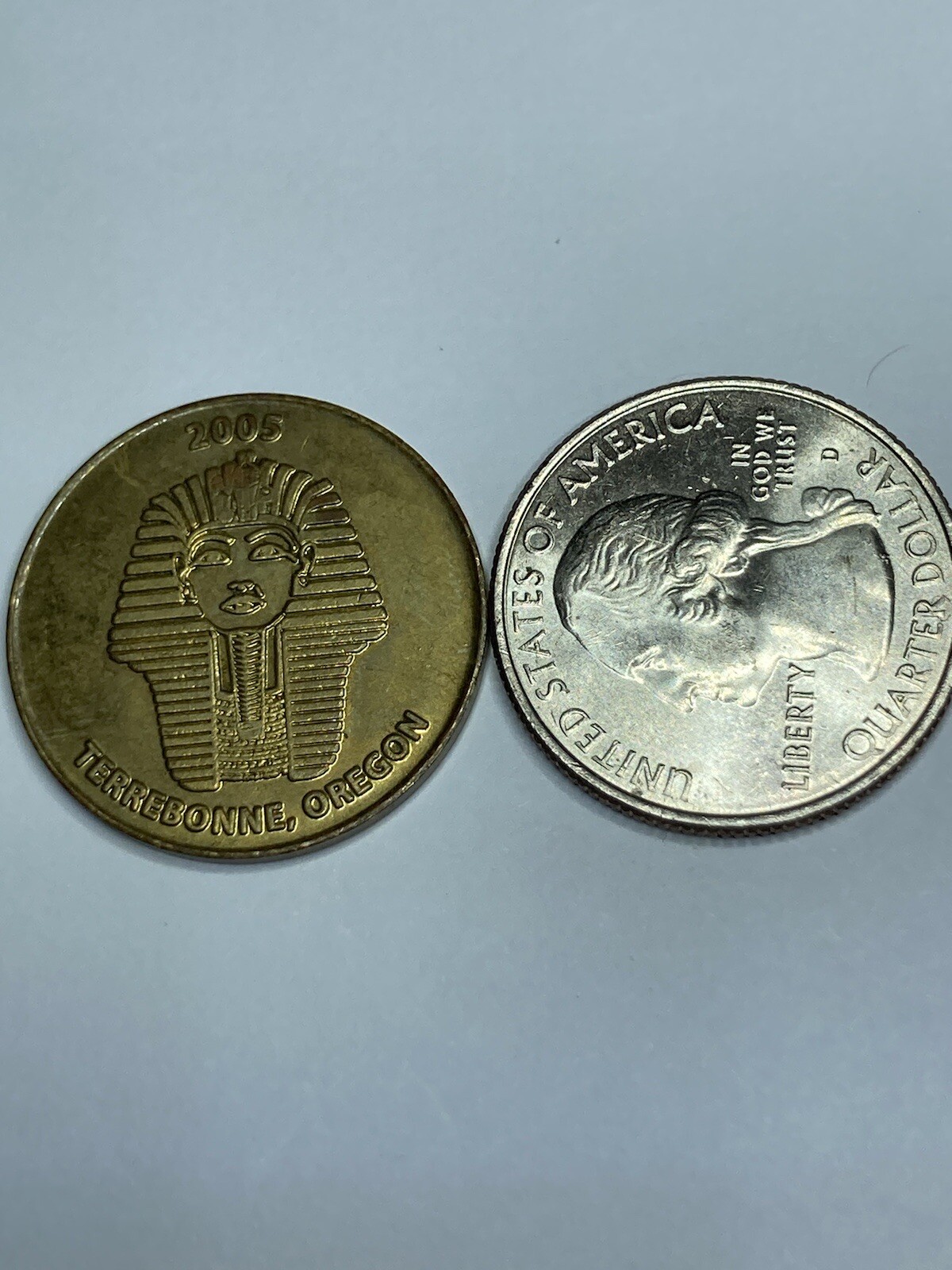RARE KING TUT 2005 SMITH ROCK RANCH GAME ROOM ARCADE TOKEN TERREBONE OREGON #cb1