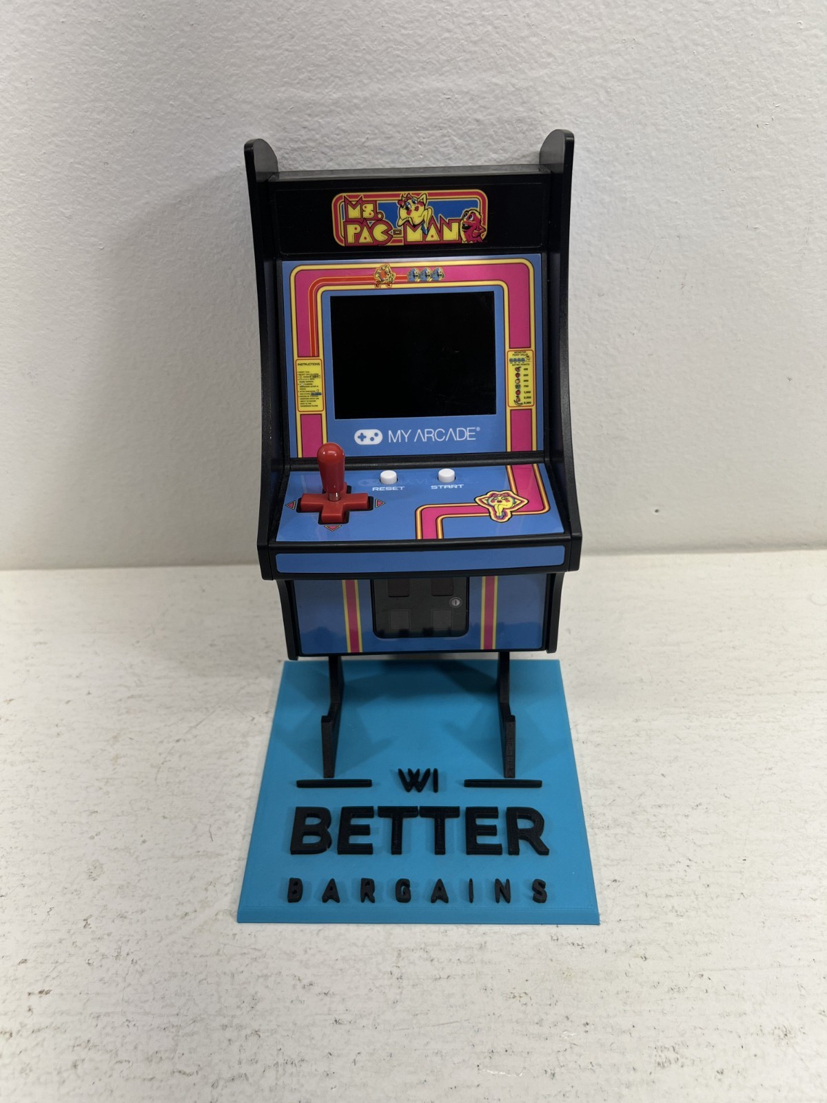 Ms. Pac-Man My Arcade 7” Mini Arcade Machine Video Game Bandai Namco – Tested