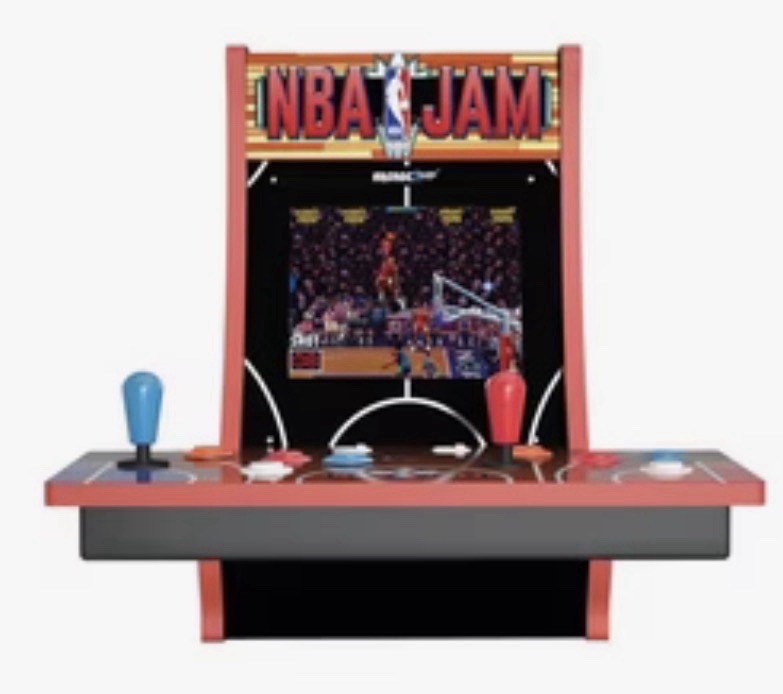 Arcade1Up NBA JAM Countercade 2 Player Lighted Marquee New in Box