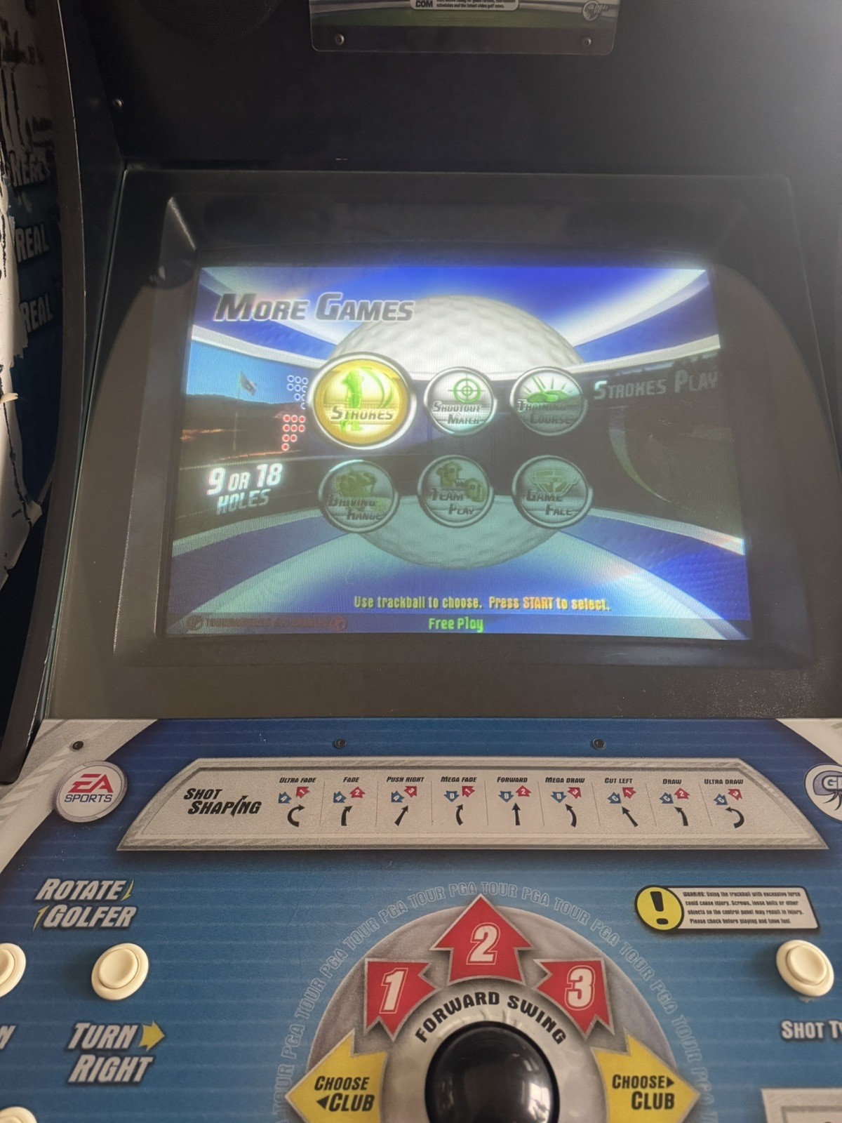 PGA Golf Tour Team Challenge Arcade Game with All Access Pass or online play?