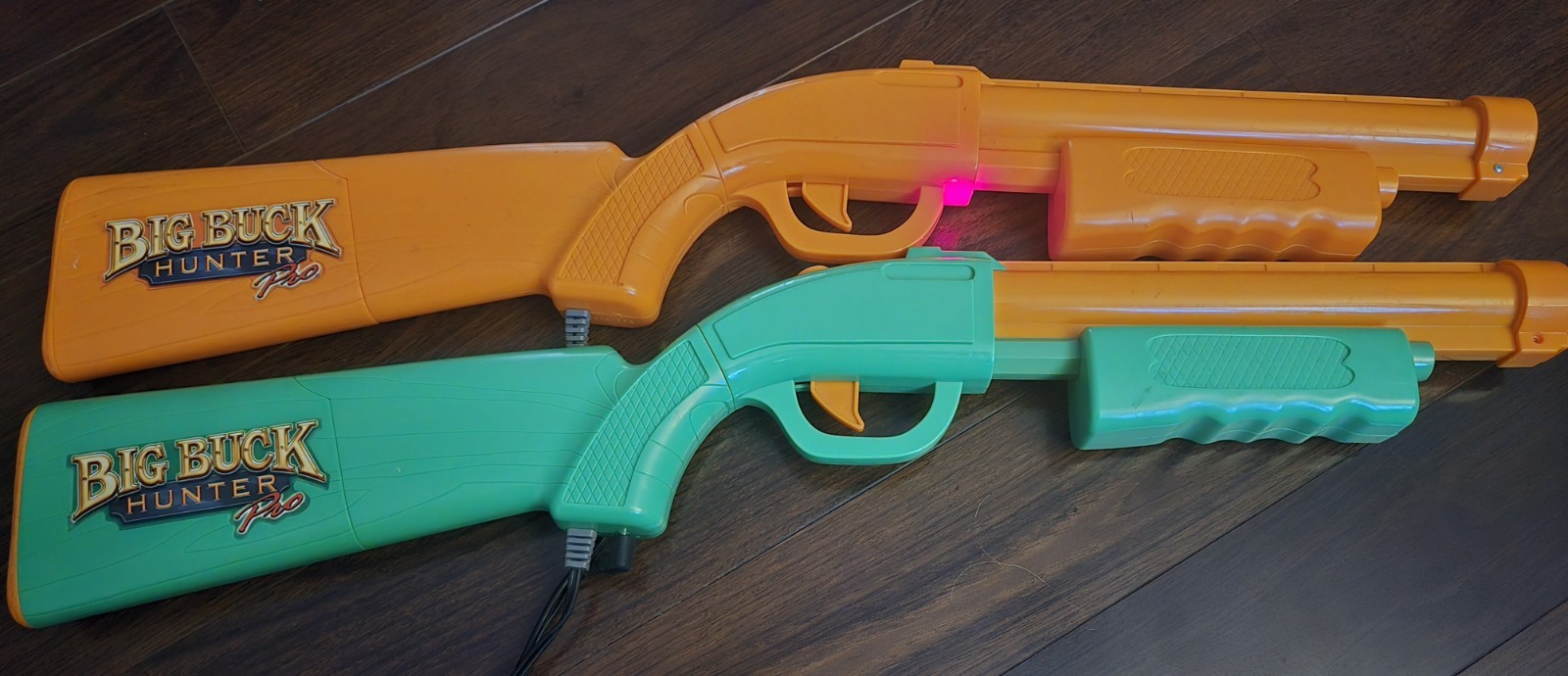 Big Buck Hunter Pro Plug & Play TV Arcade Game Green & Orange Gun NO SENSOR
