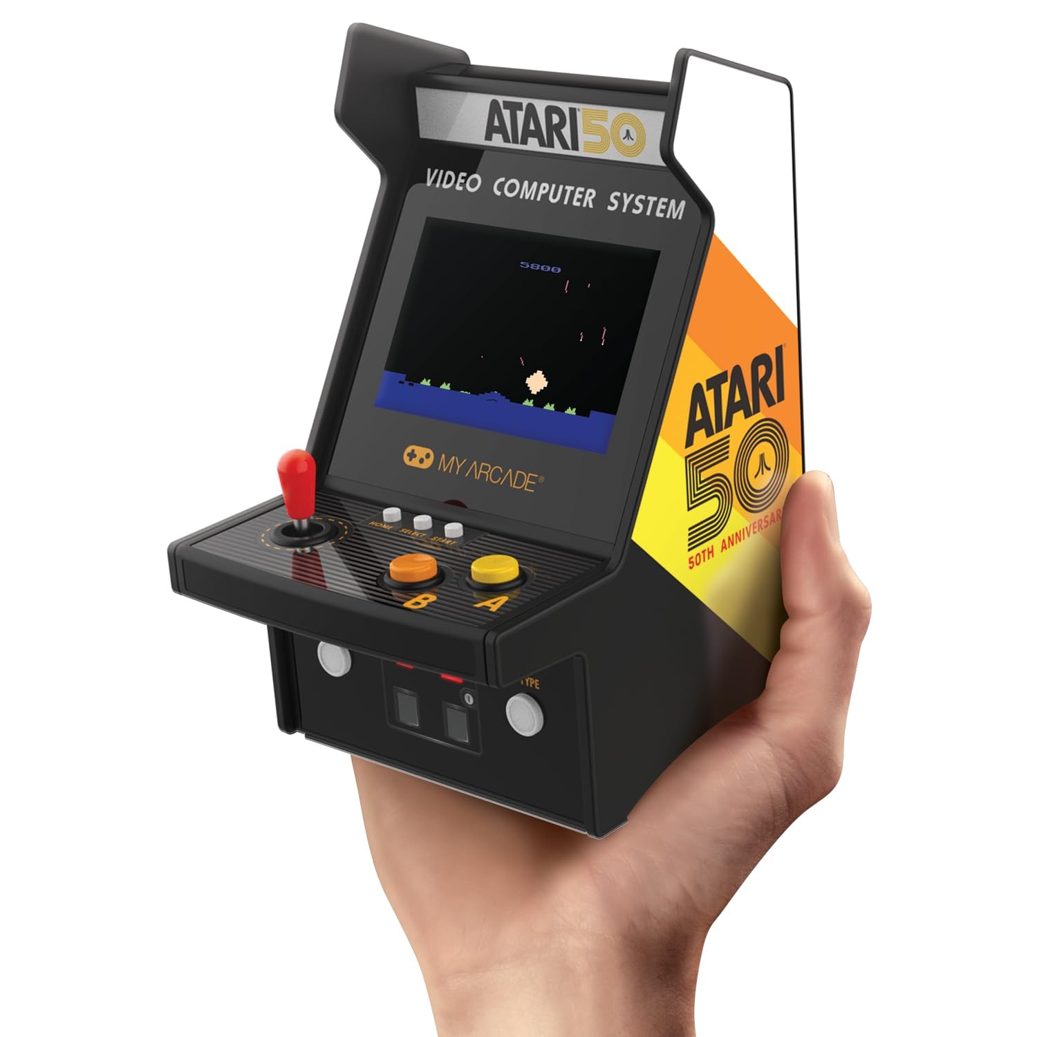 My Arcade Atari Micro 4.5 inches (W) x 4 (L) x 6.8 (H), Multi
