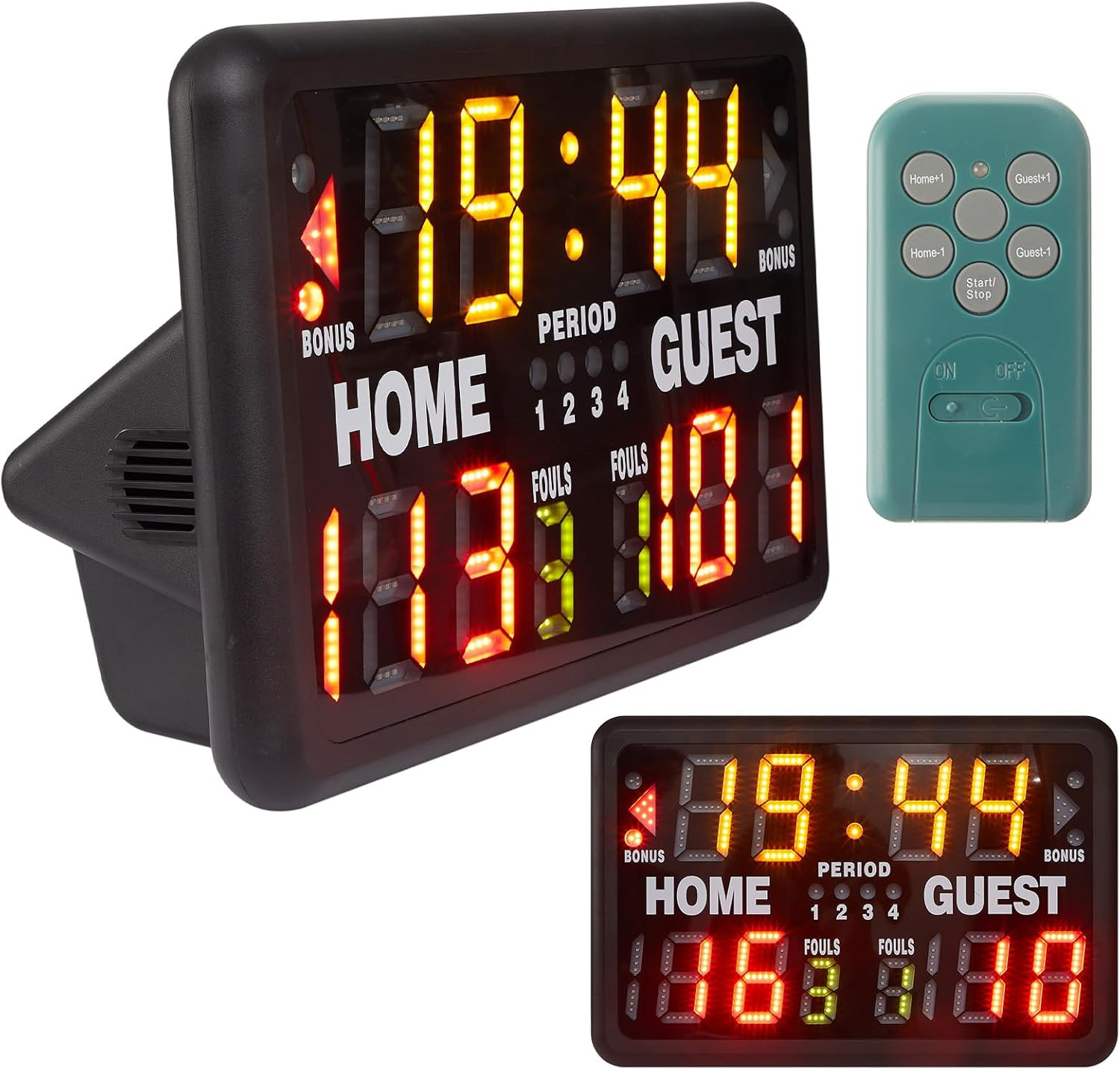 24 X 16 Inch Electronic Basketball Scoreboard Tabletop Digital Scoreboard with R