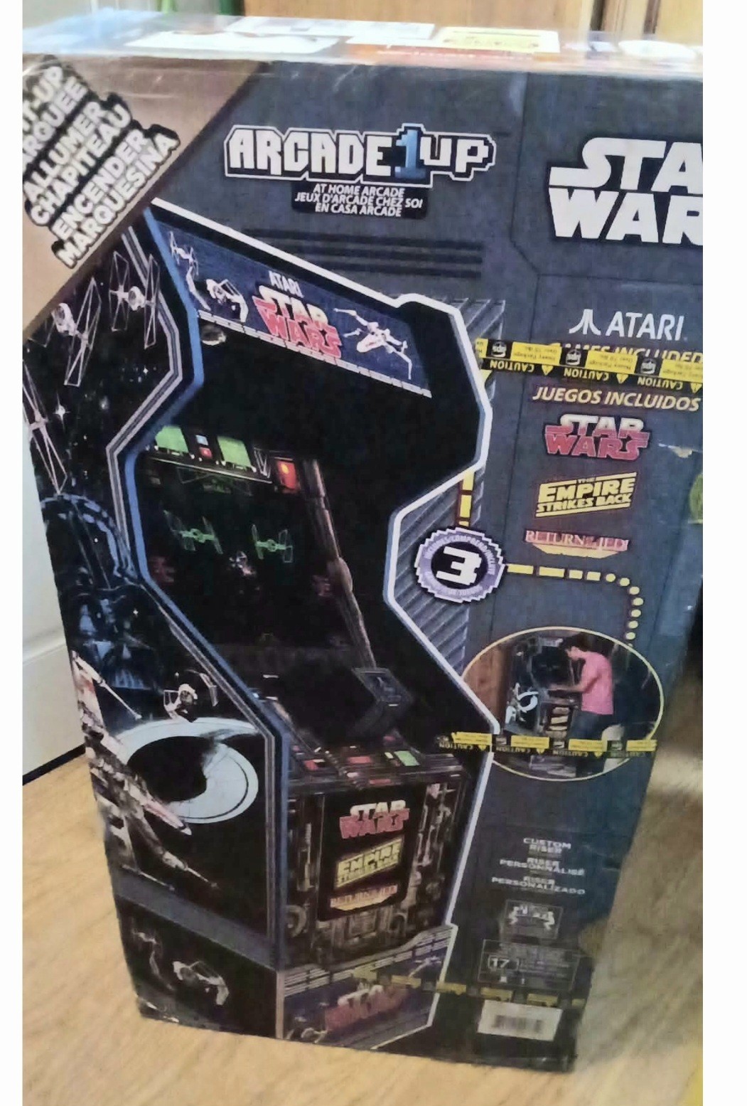Arcade1Up Star Wars Atari Home Arcade Cabinet w/ Riser, Reproduction