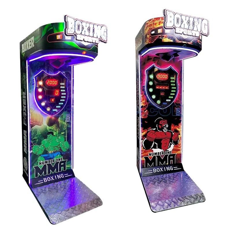 Boxer Machine boxing machine Arcade Game With Bill Acceptor And Coin Mechanism