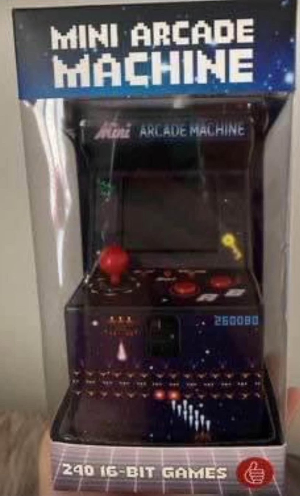 Mini Arcade Machine by Thumbs Up With 240 16 Bit Games Sports Tested Works
