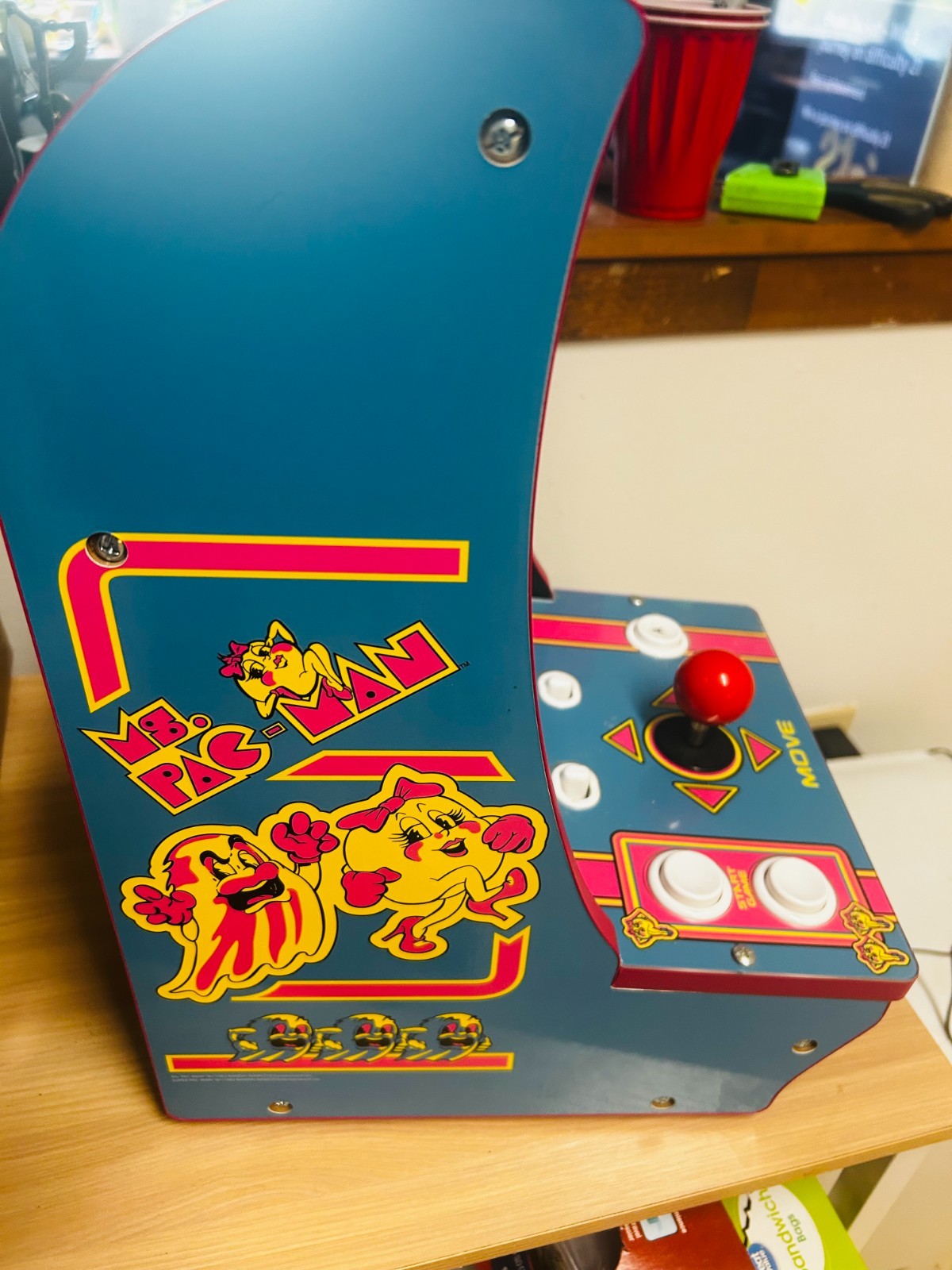 Arcade 1up 8296 Ms Pac-Man & Super Pac-Man 16″ Countertop Arcade Machine w/Box