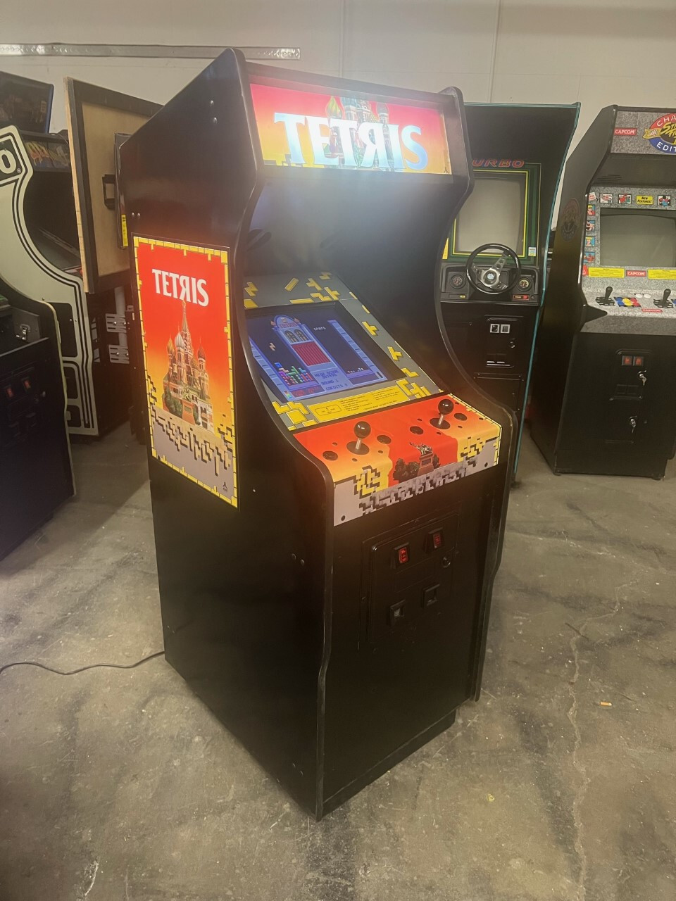 TETRIS ARCADE MACHINE by ATARI 1988 (Great Condition)