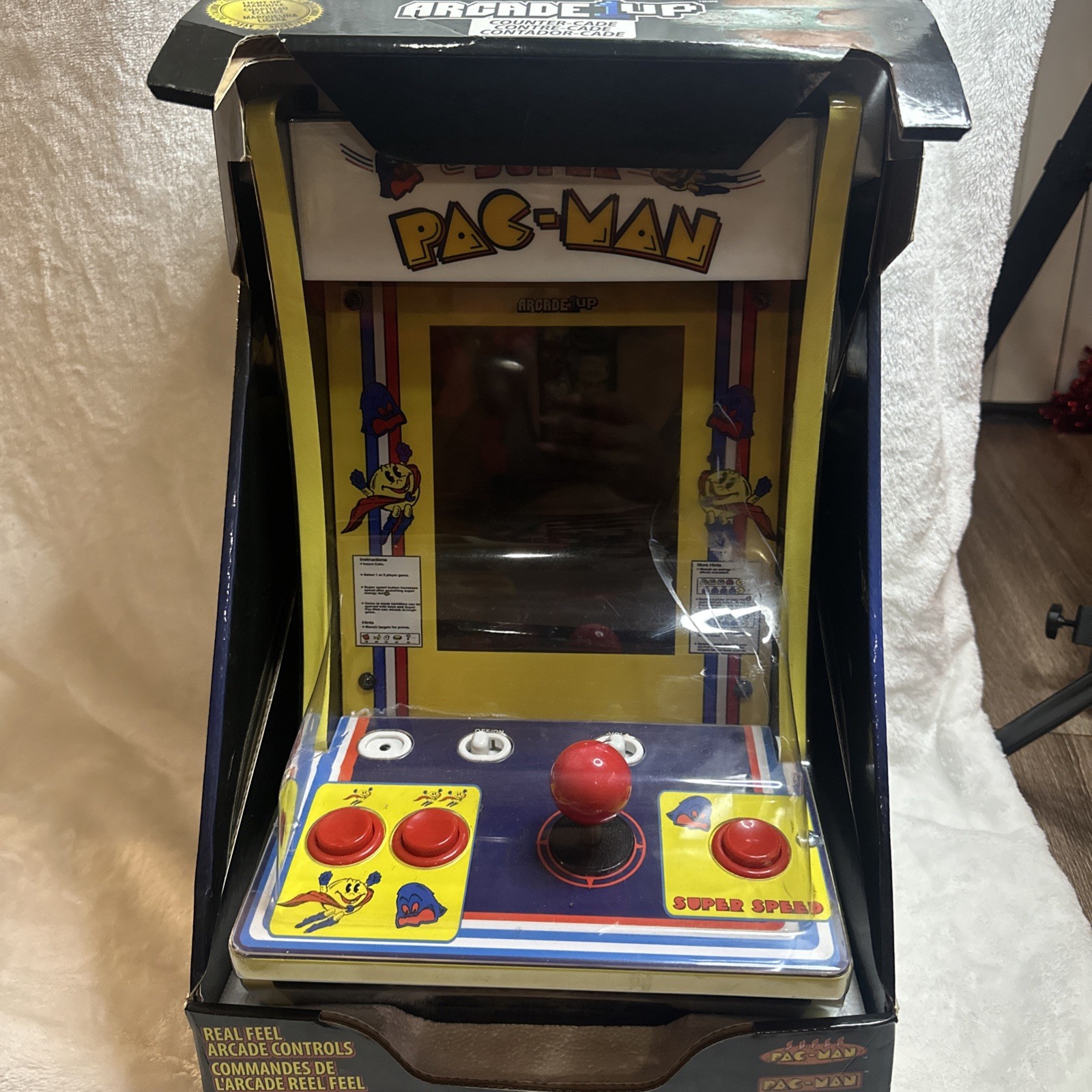 Arcade1up Super Pac-Man Tabletop Arcade Machine Reproduction Collectible