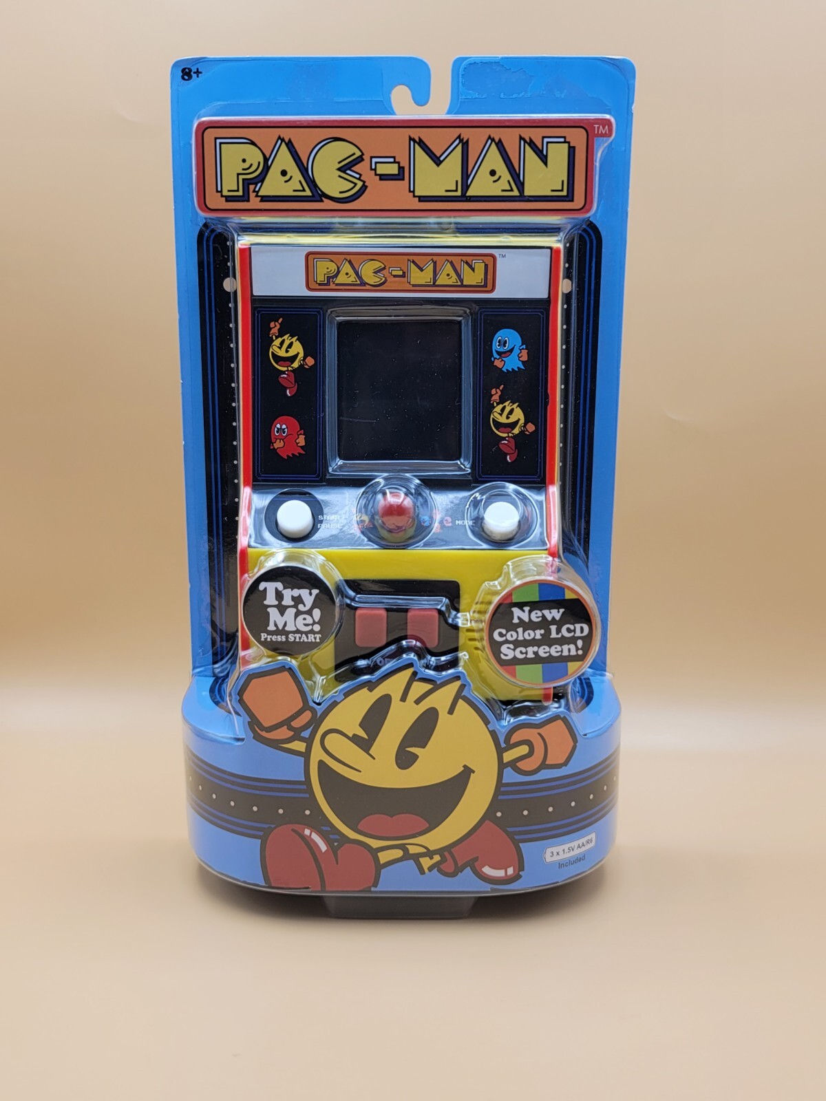 Basic Fun Arcade Classics Pac-Man Color LCD Retro Mini Arcade Game