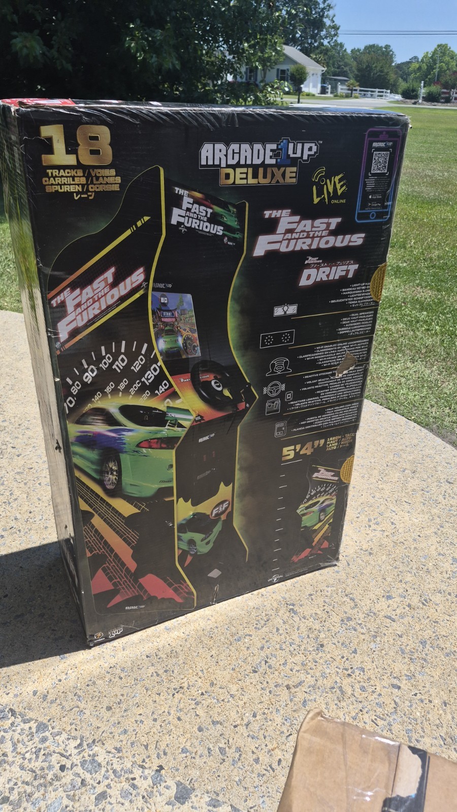 Arcade1up The Fast & The Furious Deluxe MoARCADE GAME Drift Home Arcade Cabinet