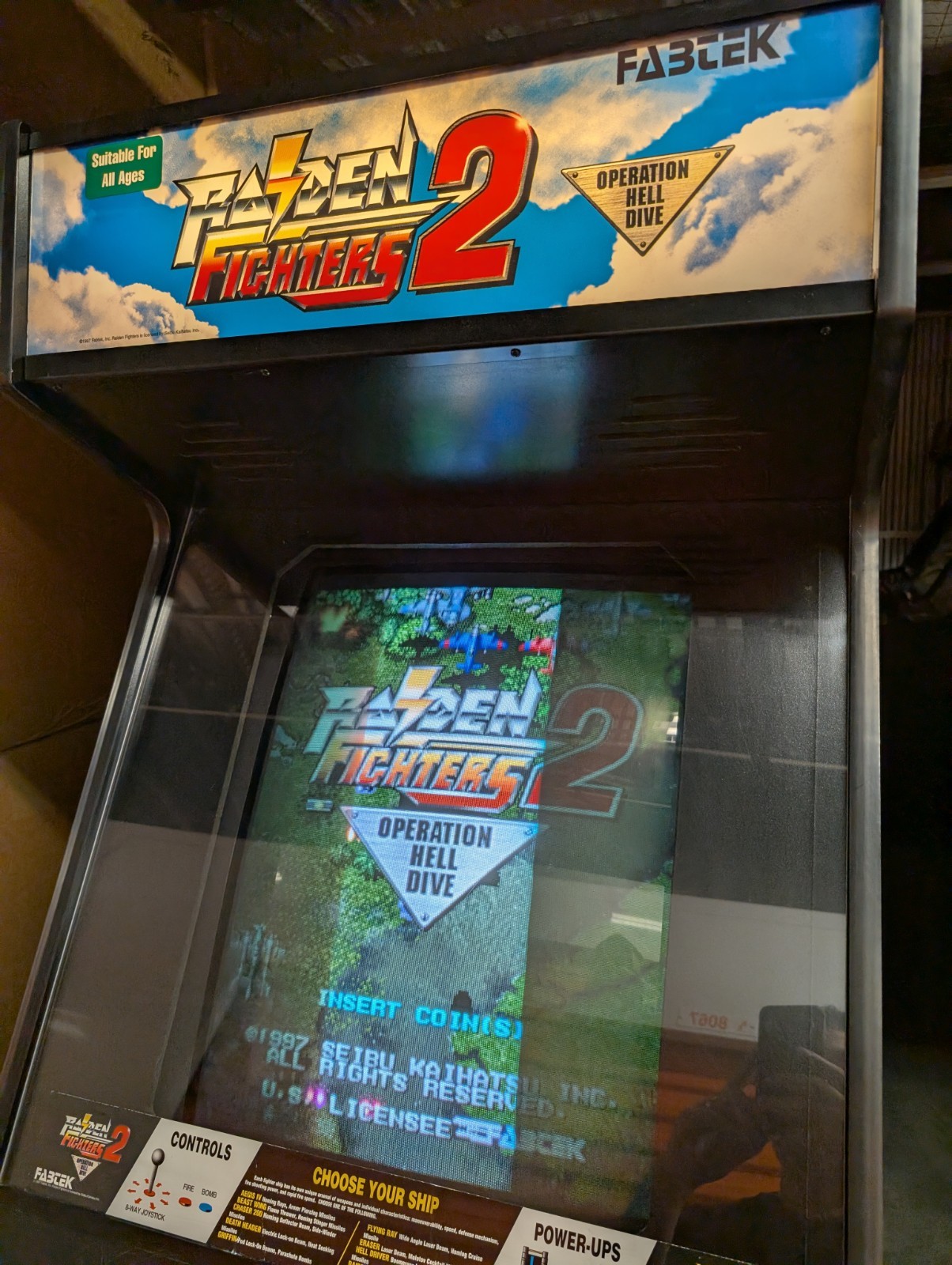 Raiden Fighters 2 Arcade Machine (Great Condition) Authentic Arcade Cabinet
