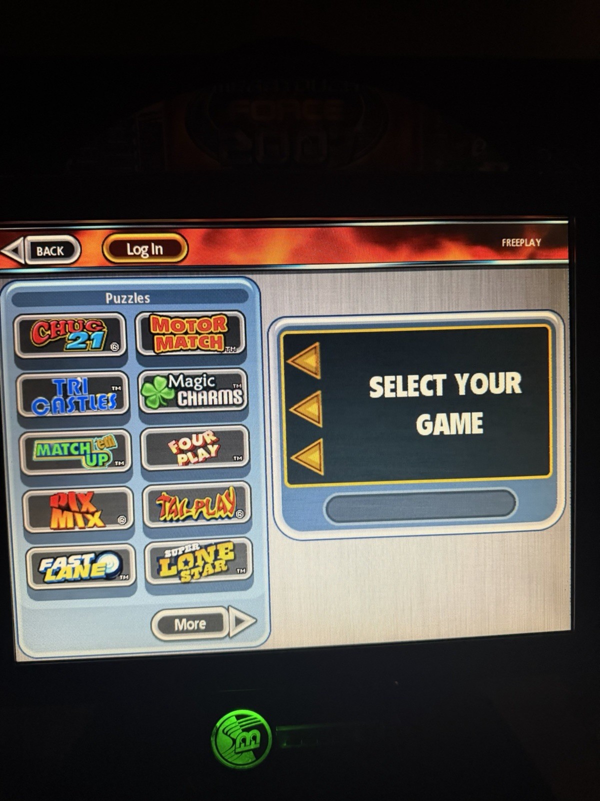 2007.5 Merit Megatouch Force Evo Countertop Touchscreen Arcade Game Machine