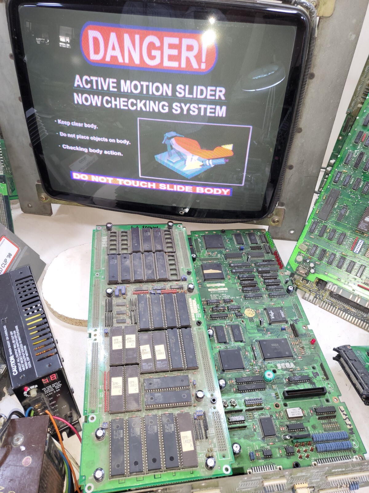 Segamanx tt dx rom board pcb workıng