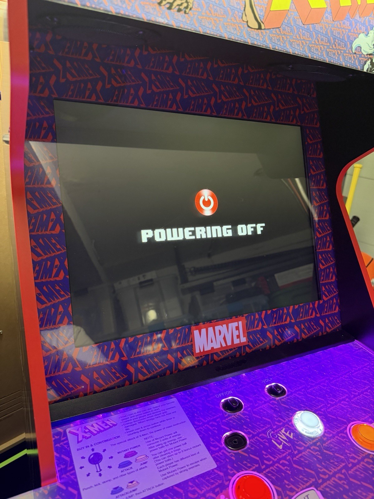 Arcade1Up X-Men 4 Player Arcade 19” Buy Stuff Upgrade + Stool LOCAL PICKUP