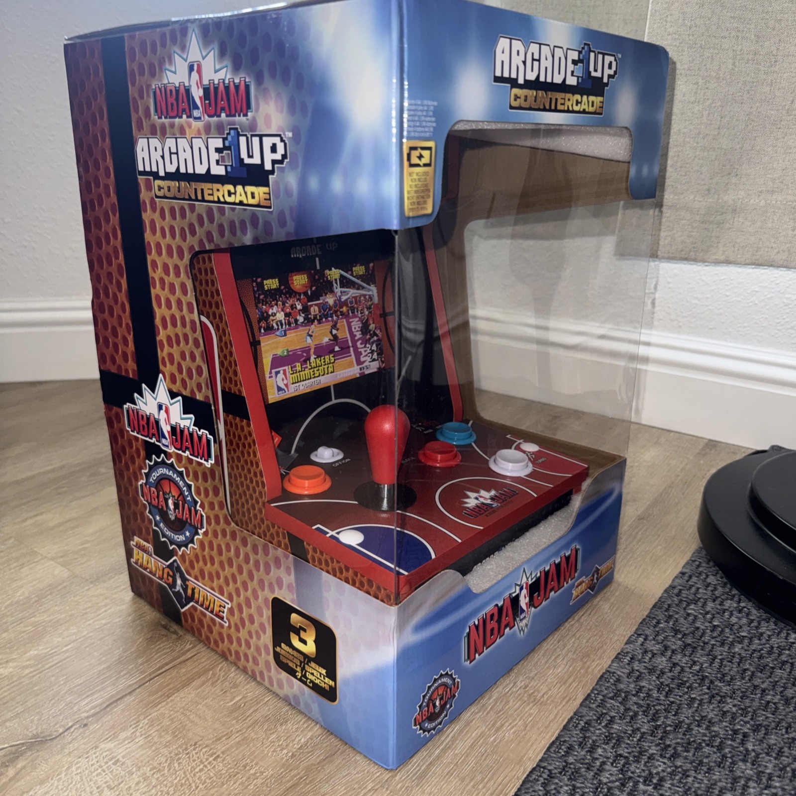 Arcade1Up NBA JAM Countercade Arcade w/3 Games, 7″ LCD Screen (Open Box)