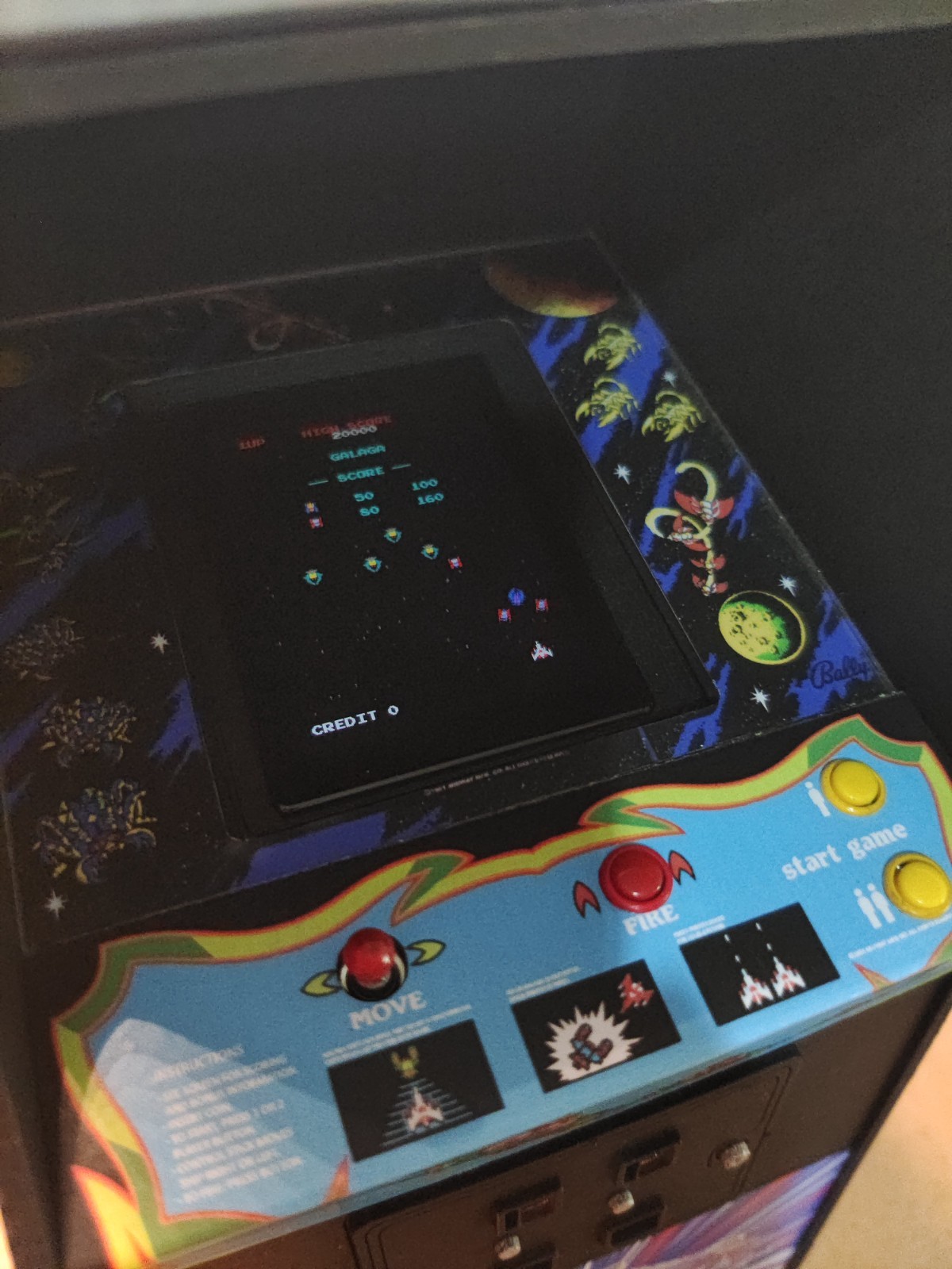 Galaga 1/6 scale mini working arcade cabinet (Playscale, New Wave Toys).