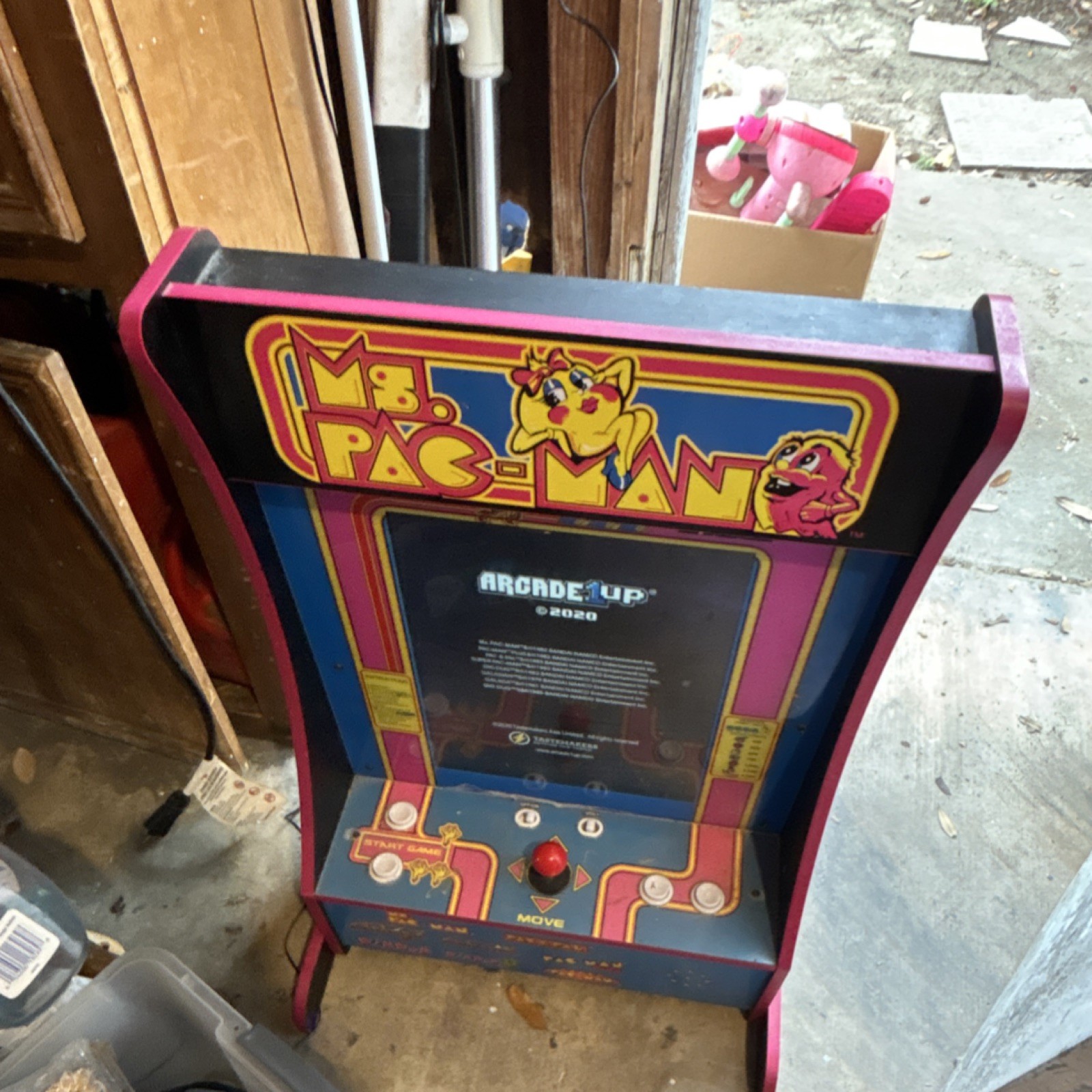 Arcade1up Ms. Pac-Man Arcade Machine 2020 w/ Super Pac-Man, Dig Dug, Pac & Pal