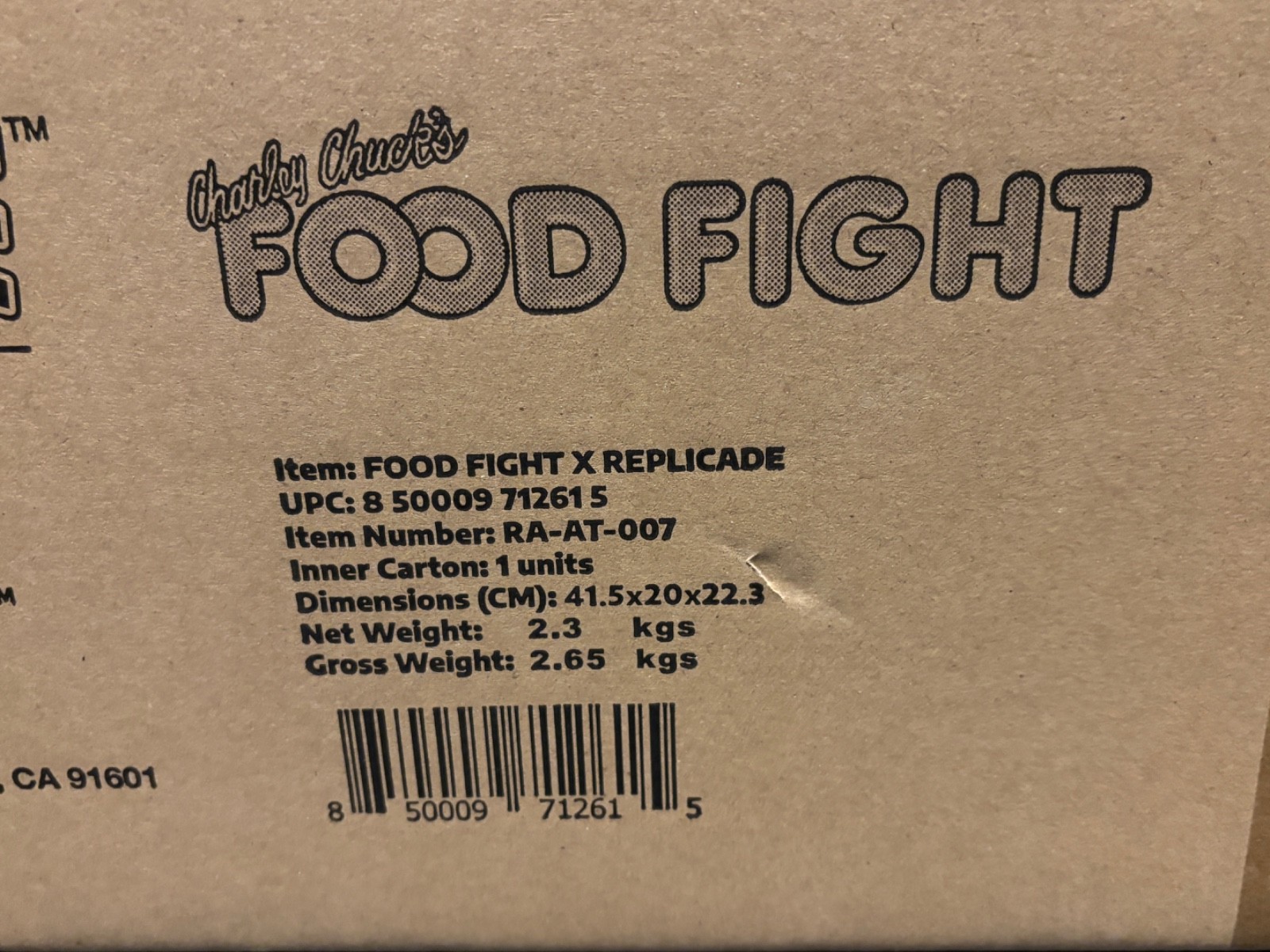 Replicade FOOD FIGHT Original Ltd 1st Edition 1/6 Scale 12″ Mini Arcade – NEW