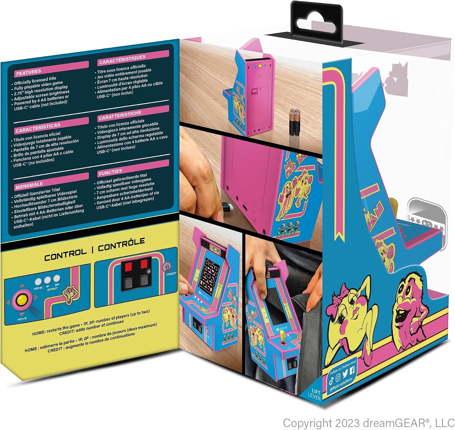 Ms. Pac-Man Handheld Arcade – Officially Licensed Collector’s Item for Gamers
