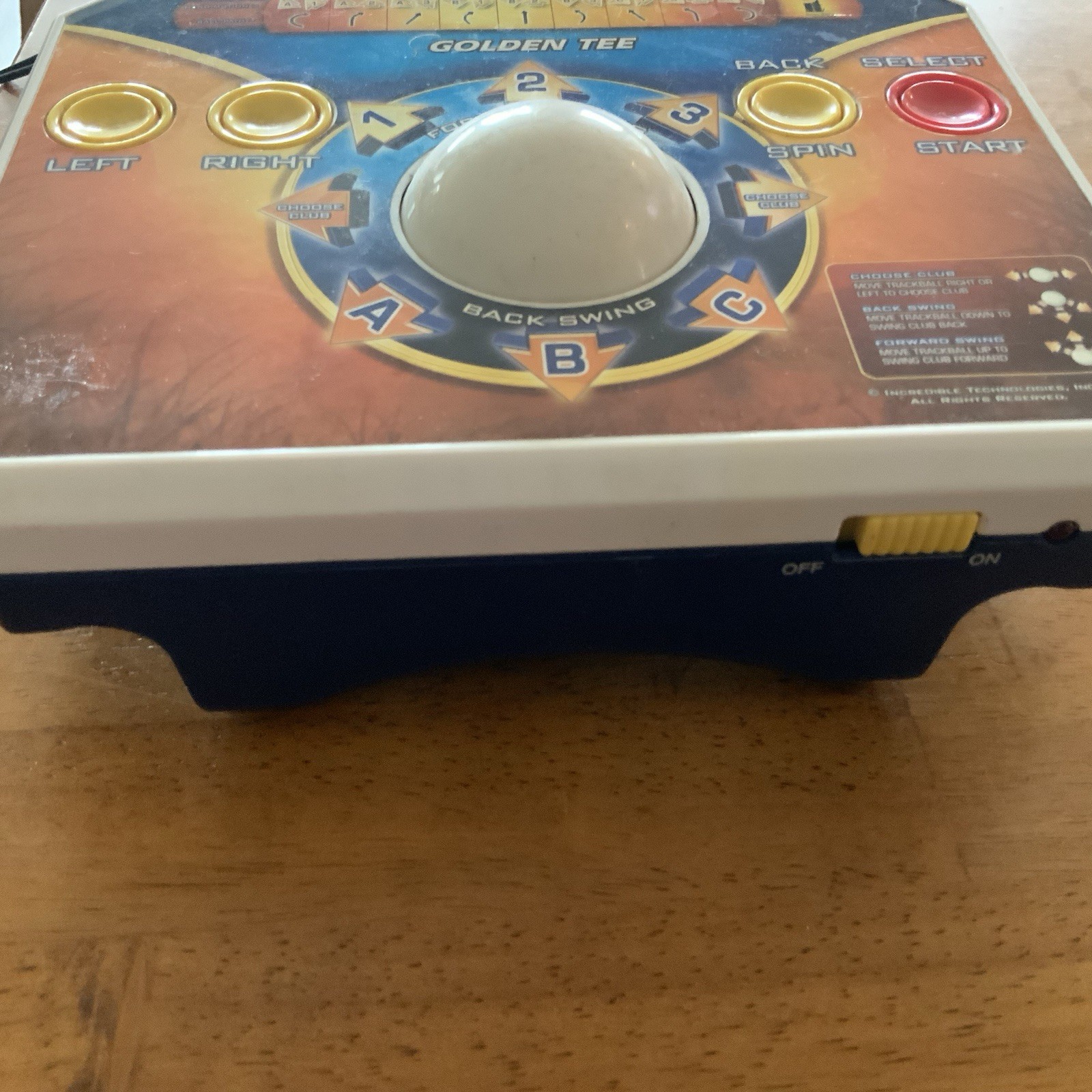 Golden Tee Golf Plug & Play Home TV Game 2011 Jakks Pacific