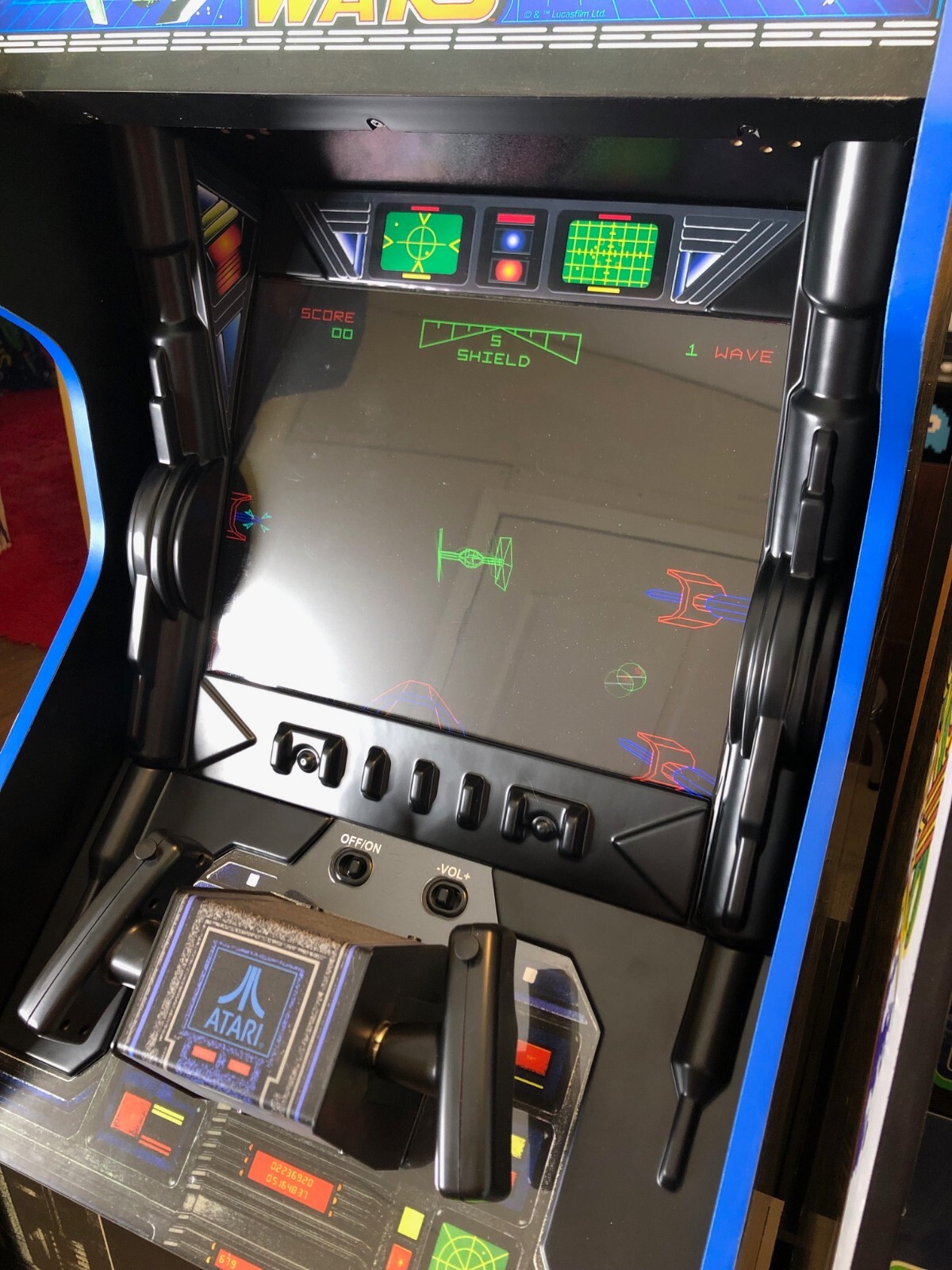 Arcade1up Star Wars control deck parts. 6 pc vacuum formed. Trimmed w/ stickers