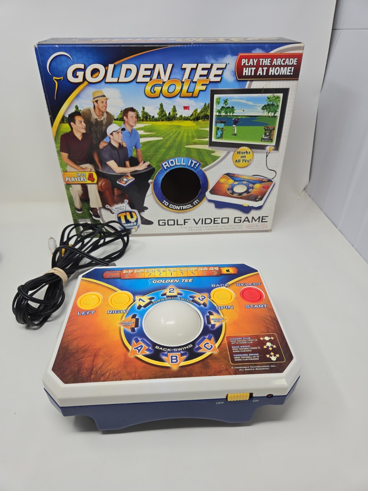 Golden Tee Golf Plug & Play Home TV Game Edition 2011 Jakks Pacific **Working
