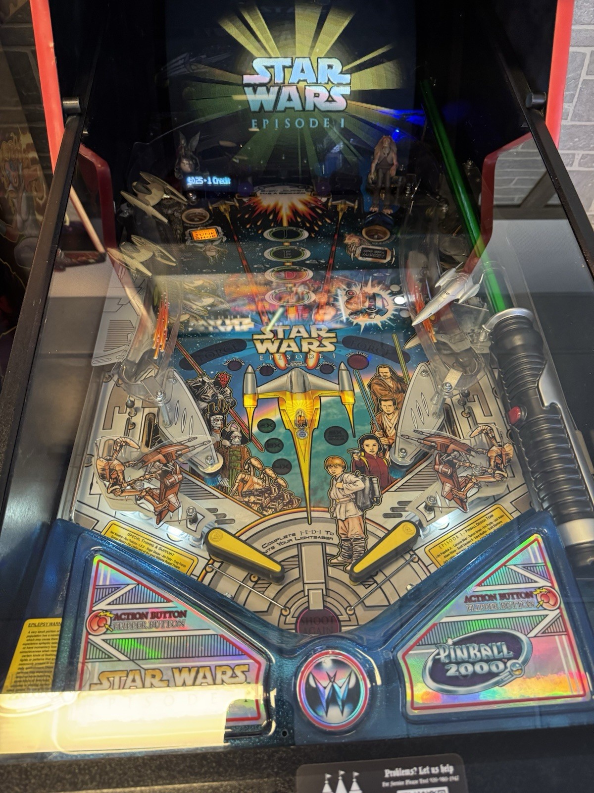 Star Wars Episode 1 Pinball GREAT SHAPE
