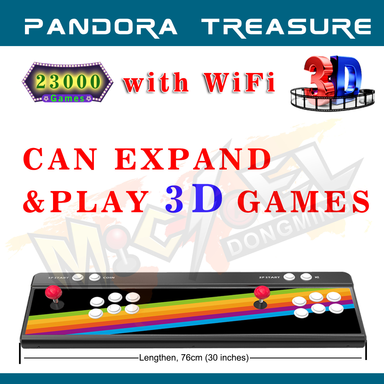 Arcade Console HD Lengthen All Metal 23000 Games Pandora Box 3D WiFi Retro Game